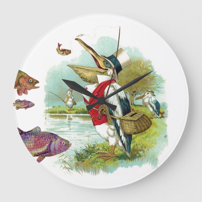 RELÓGIO GRANDE PESCA PELICAN (Frente)