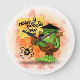 Relógio Grande "Pessoas normais do susto mim" Frankenstein cómico