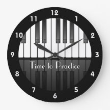 Piano Keyboard Design Clock