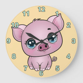 Relógio Grande Piglet Wall Clock