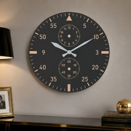 Relógio Grande Pilot Chronograph Modern Aviation Instrument