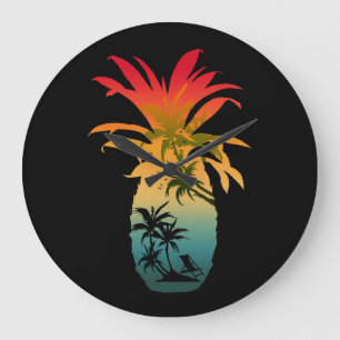 RELÓGIO GRANDE PINEAPPLE SUNSET