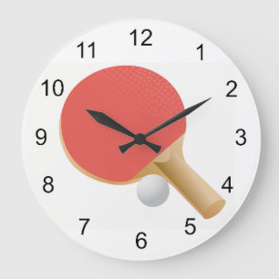 Relógio Grande Ping Pong - Mesa Design Wall Clock