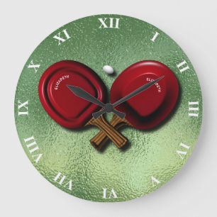 Relógio Grande Pino Engraçado Tênis de Mesa de Pino de Pino com