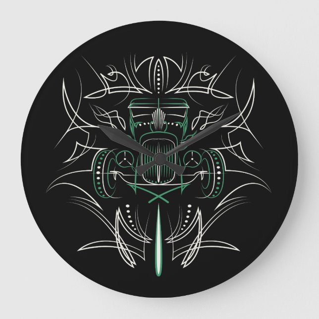 Relógio Grande Pinstriping Hot Rod (Frente)