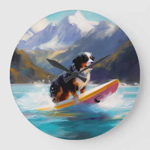 Relógio Grande Pintura de surfe na praia de Bernese