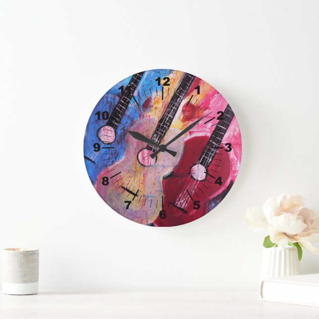 Relógio Grande Pintura Jamming be Goode de Alfred Fox (Lar)