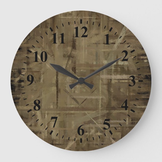 Relógio Grande Pintura por Abstrato de arte em vinheta (Frente)