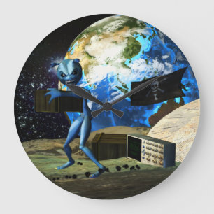 Relógio Grande Pirata da alienígena do Mothership