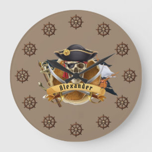 Relógio Grande Pirata Personalizar