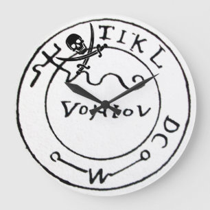 RELÓGIO GRANDE PIRATAS ANTICOS MAPA DE TRATAMENTO, CRÂNIO E ESPAD