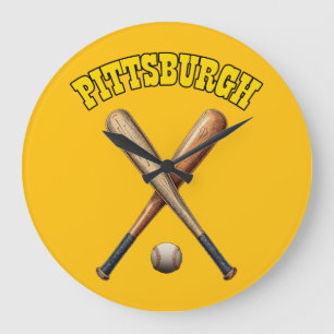 Relógio Grande Pittsburgh Baseball