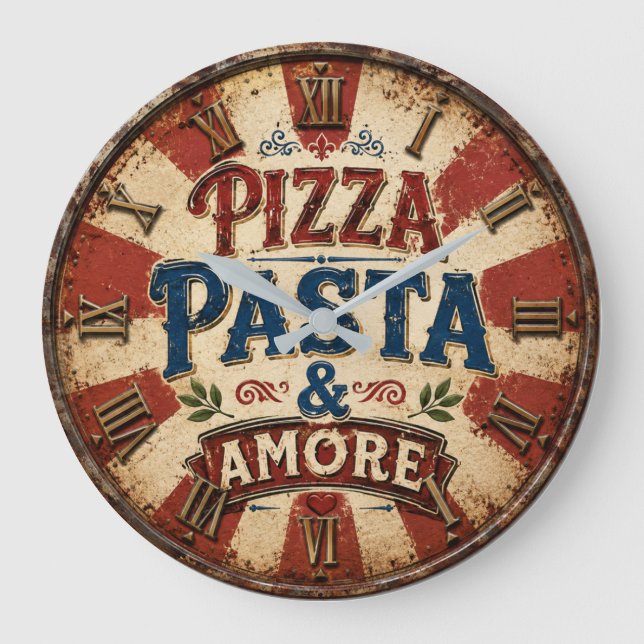 Relógio Grande Pizza Pasta Amore Italian Kitchen Restaurant (Frente)