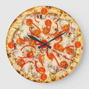 Relógio Grande Pizza Wall Clock
