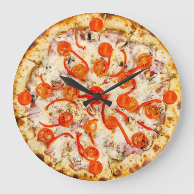 Relógio Grande Pizza Wall Clock (Frente)