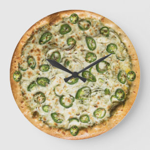 Relógio Grande Pizza Wall Clock