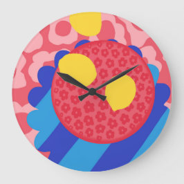 Relógio Grande Placa de Flor de Limão