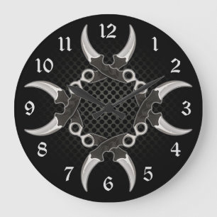 Relógio Grande Placas Curvas de Bordas Nítidas