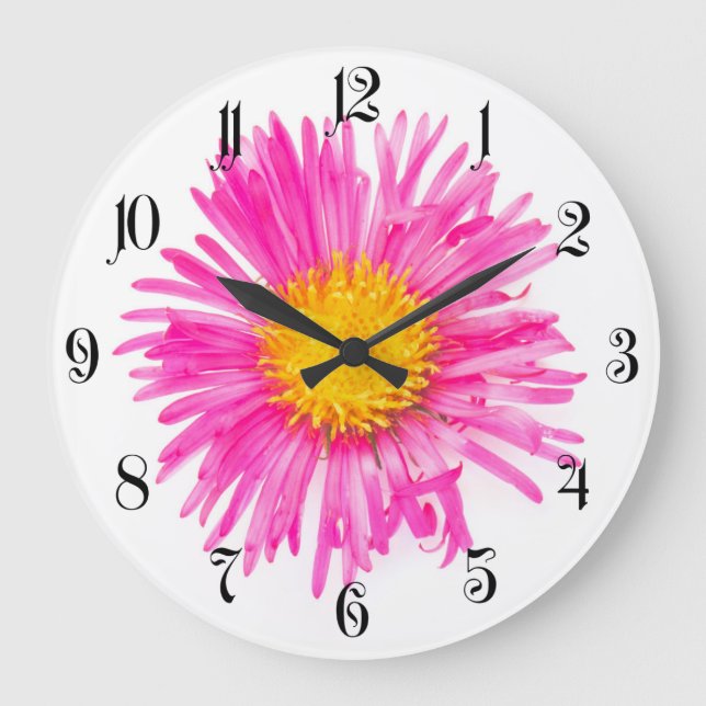 Relógio Grande Planta de flores de solteiro giro original (Frente)