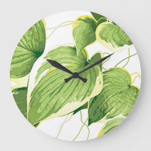 Relógio Grande Planta Ficus