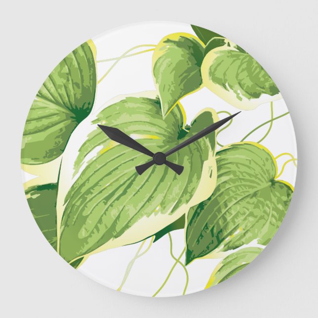 Relógio Grande Planta Ficus (Frente)