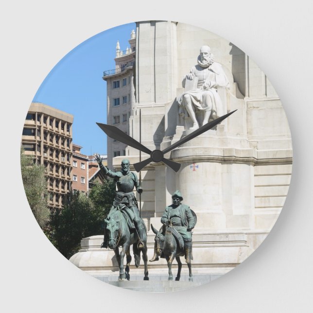 Relógio Grande Plaza de España, Madrid Wall Clock (Frente)