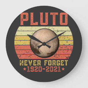 Relógio Grande pluto NUNCA ESQUECER