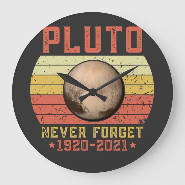 Relógio Grande pluto NUNCA ESQUECER (Frente)