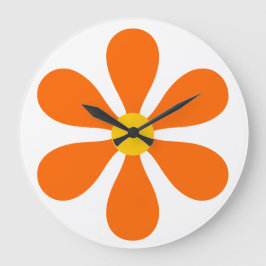 Relógio Grande Poder da Flor - laranja