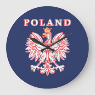 Relógio Grande Polônia com águia vermelha polonesa