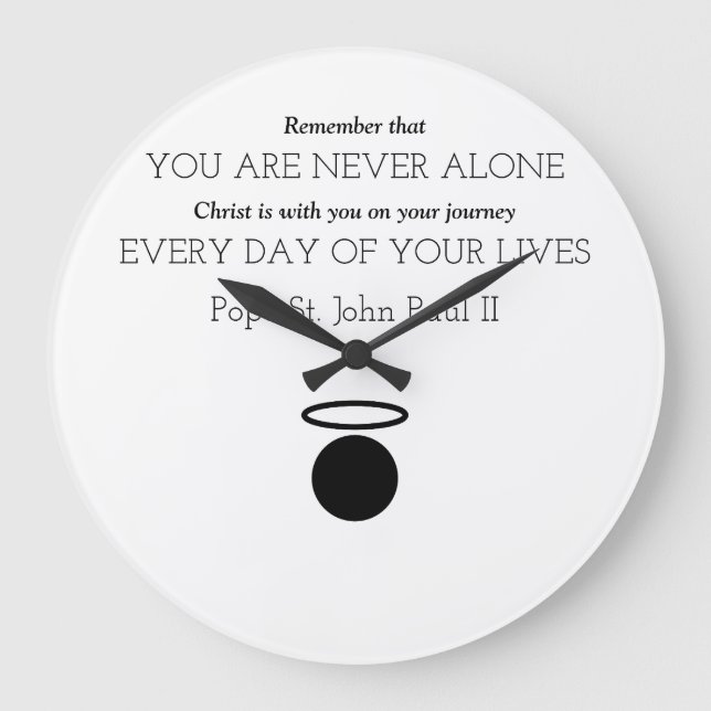 Relógio Grande Pope Rua. John Paul II Cote de Citação (Frente)