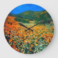 Poppies da Califórnia e flores silvestres da pipoc