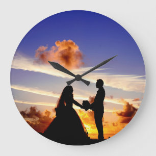 Relógio Grande pôr do sol das Maldivas