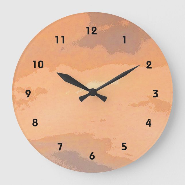 Relógio Grande Por do sol do outono (Frente)