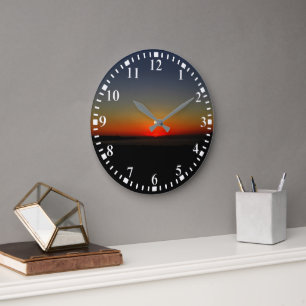 Relógio Grande Pôr do sol na água