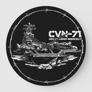 Relógio Grande Porta-aviões Theodore Roosevelt Aif Wallclock