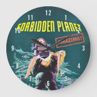 Poster de Filme Sci-Fi Clássico do Planeta Proibid