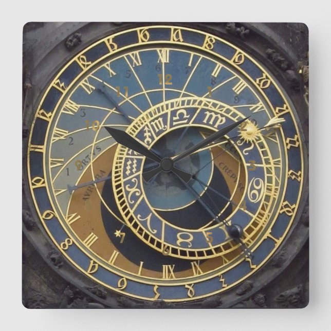 Relógio Grande Praga astronimal do estilo Steampunk (Frente)