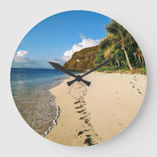 Relógio Grande Praia de uma ilha em Fiji
