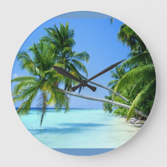 Relógio Grande Praia Tropical de Palmeira! (Frente)