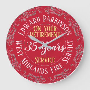 Relógio Grande Prêmio de aposentadoria do serviço de bombeiros 