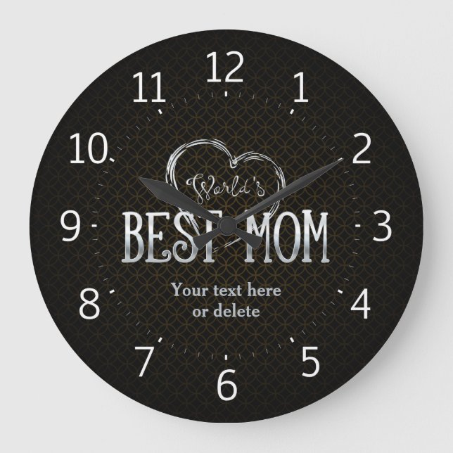 Relógio Grande Presente adorável da mamã | do mundo o melhor (Frente)