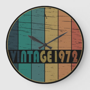 Relógio Grande Presente de aniversário vintage nascido em 1972