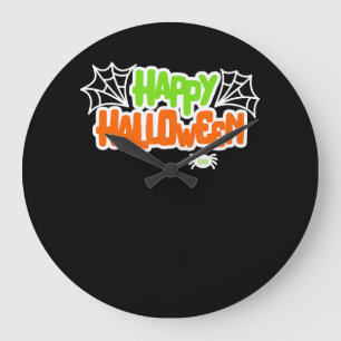 Relógio Grande Presente de aranha Aranha Cuta Colorida Feliz Ha