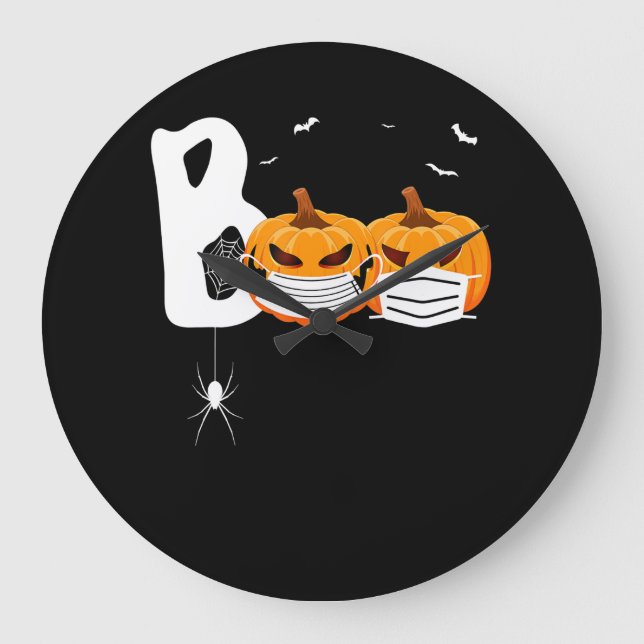 Relógio Grande Presente de aranha | Bombeiros Halloween Vestindo  (Frente)
