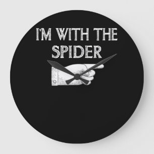 Relógio Grande Presente de aranha Estou com a fantasia de aranh