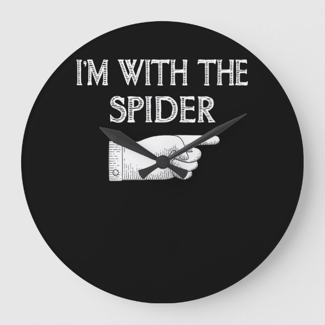 Relógio Grande Presente de aranha | Estou com a fantasia de aranh (Frente)