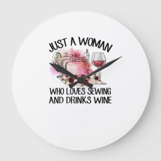 Relógio Grande Presente de costura| Apenas Uma Mulher Que Adora C