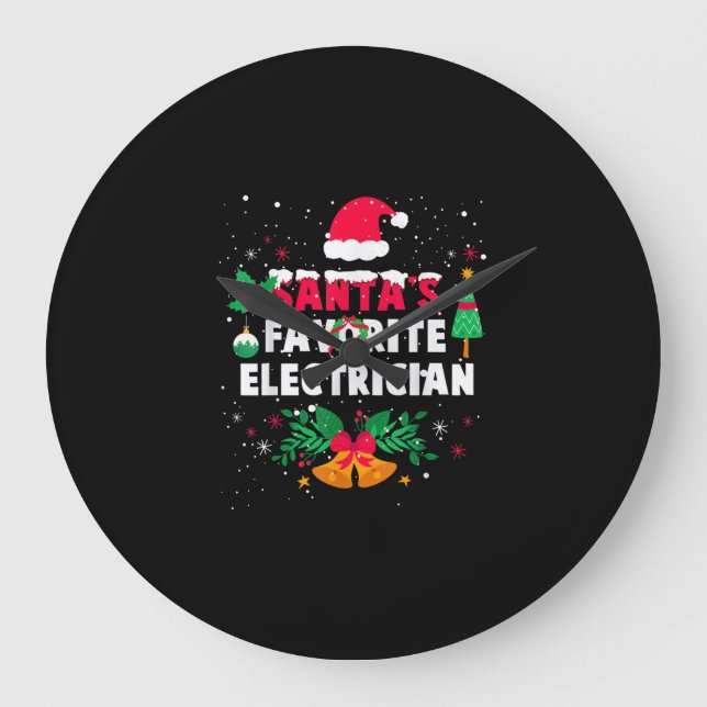 Relógio Grande Presente de Natal Elétrico Favorito do Santas (Frente)