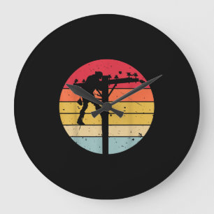 Relógio Grande Presente do eletricista Lineman